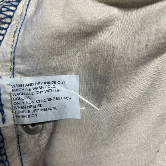 Gap Mens Denim Blue Mid Rise Distressed Premium Straight Fit Jeans Size 35/32 - Picture 8 of 10